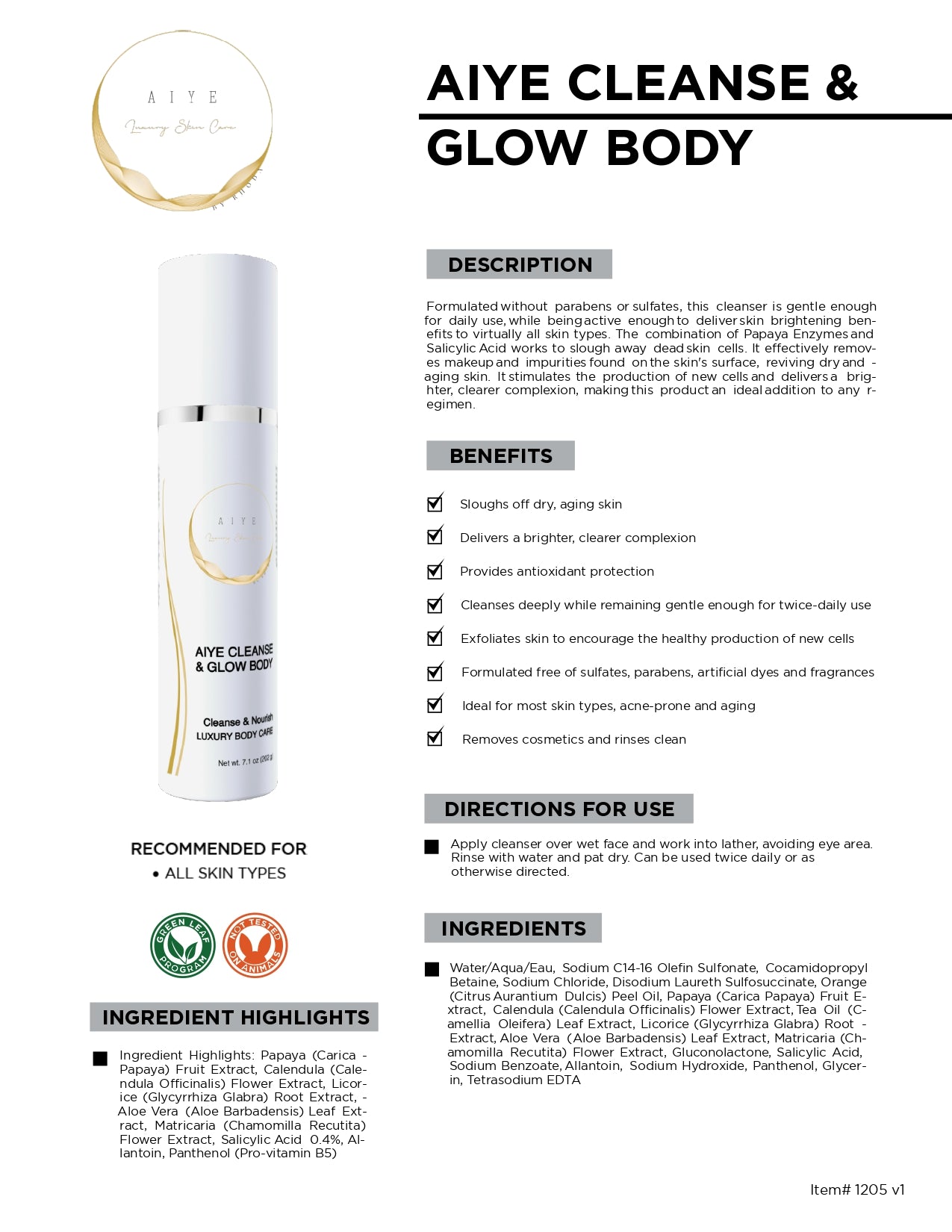 Cleanse & Glow Body